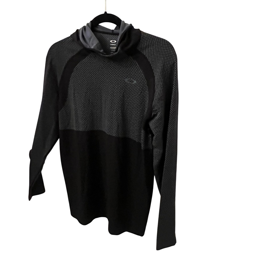 Oakley 3rd-G O-Fit Form Hoodie. Black & Grey. Mens Size Medium